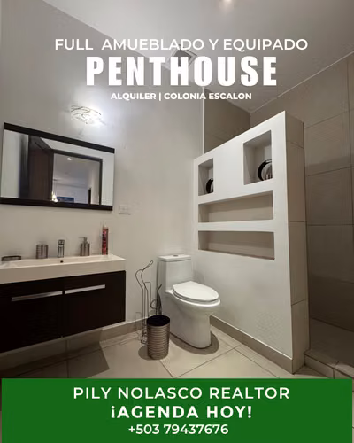 Penthouse amueblado en alquiler en Colonia Escalón, San Salvador - Imagen 14