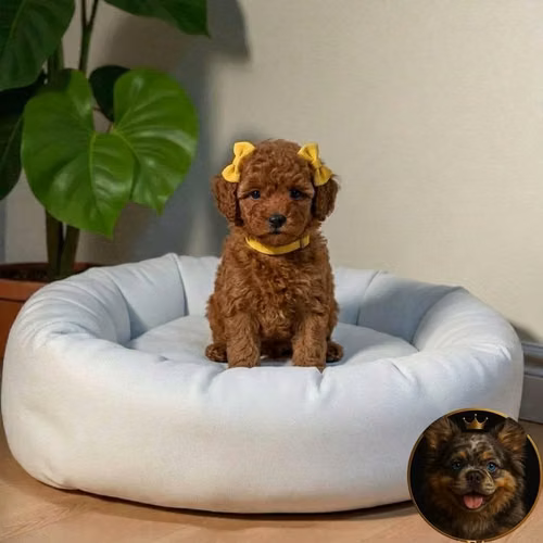 French Poodle Red