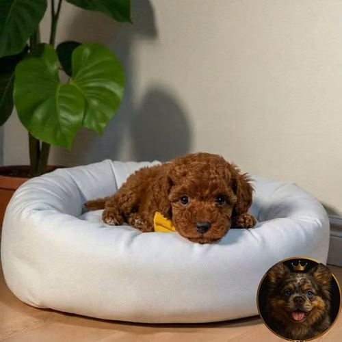 French Poodle Red