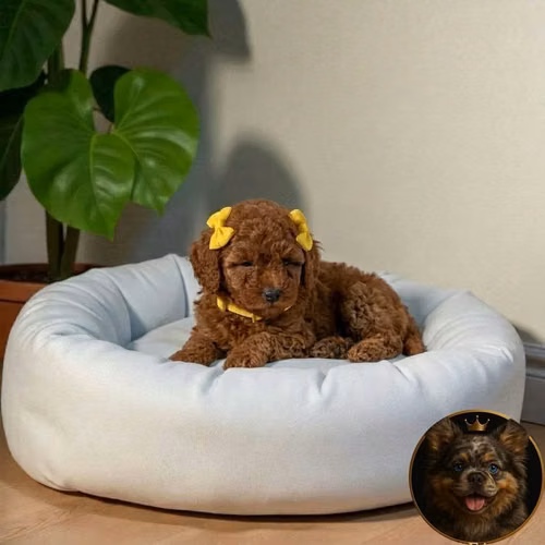 French Poodle Red