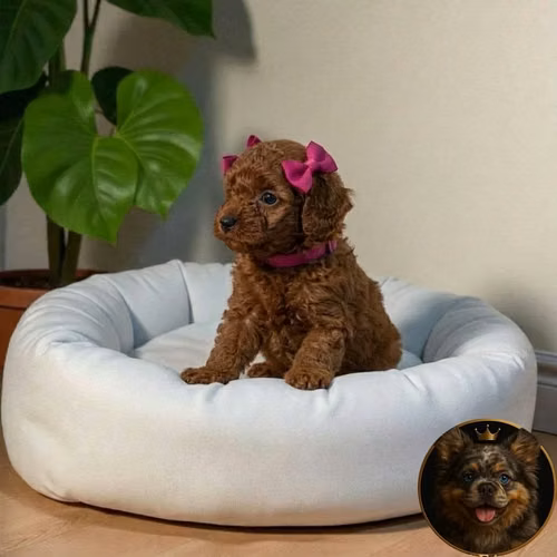 French Poodle Red