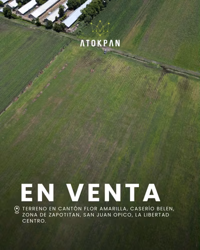  TERRENO EN VENTA | ZONA DE ZAPOTITÁN .