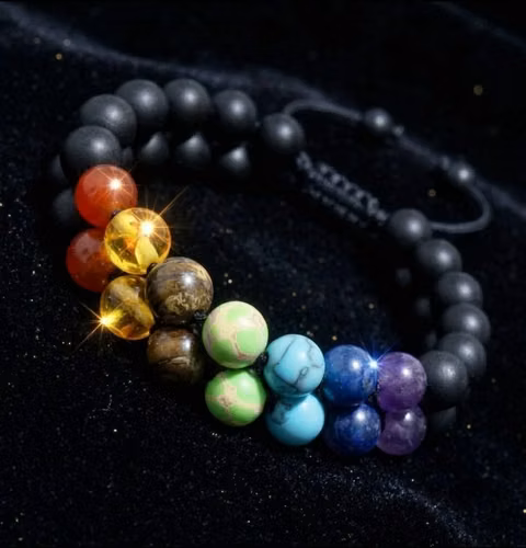 Pulsera Chakra de Cuentas Dobles - Imagen 2