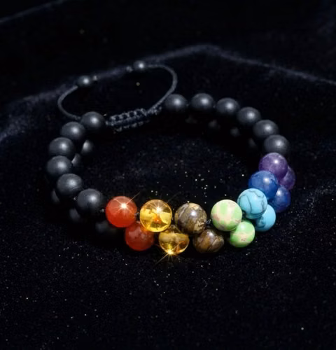 Pulsera Chakra de Cuentas Dobles