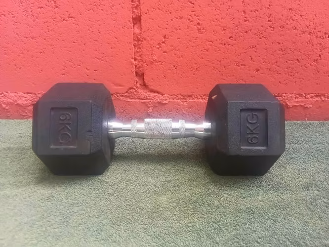 Mancuerna Hexagonal de 6 Kg (13lb)