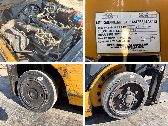 MONTACARGAS CATERPILLAR 4,700 LBS - Imagen 6