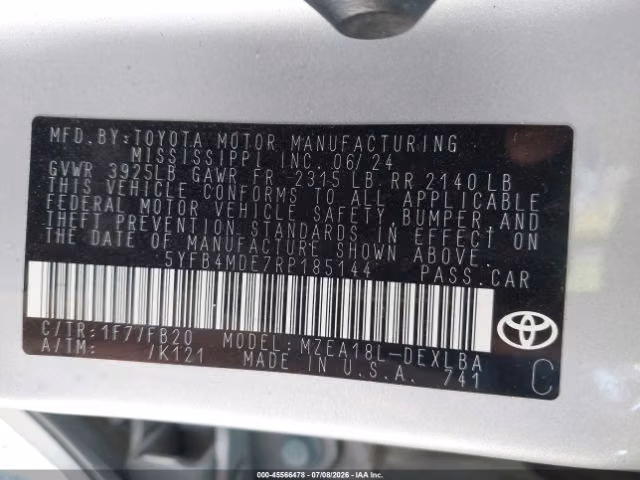 TOYOTA COROLLA LE 2024 - Imagen 9