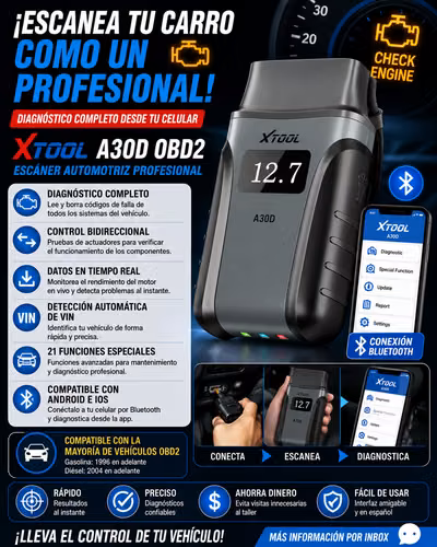 ESCANER XTOOL A30D