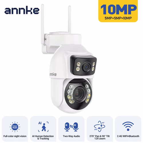 Cámara IP WIFI PTZ Dual Lents 12X zoom optico - Imagen 1