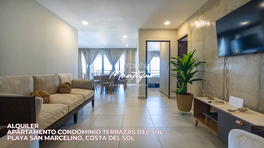 Apartamento de playa en alquiler Condominio Terrazas del Sol Playa San Marcelino, Costa Del Sol - Imagen 3
