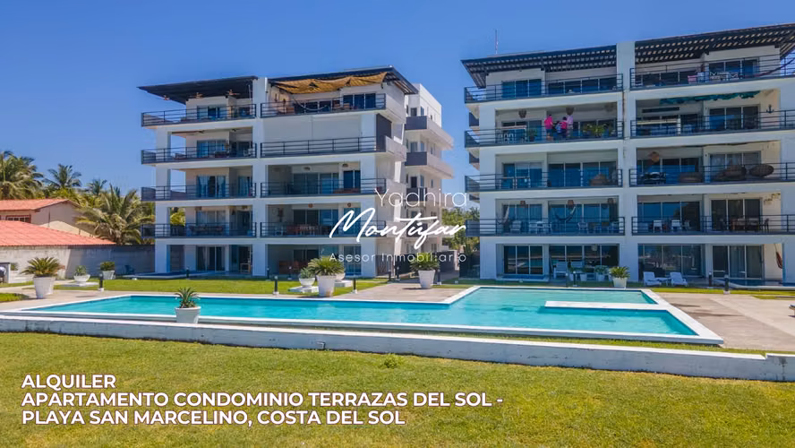 Apartamento de playa en alquiler Condominio Terrazas del Sol Playa San Marcelino, Costa Del Sol - Imagen 1