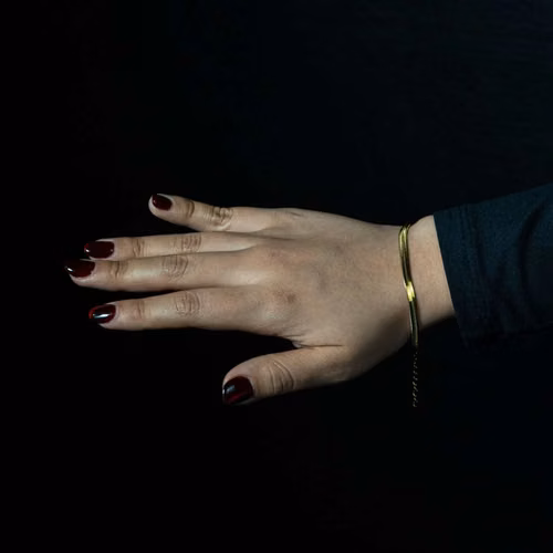 Pulsera Enchapa en Oro 18 Quilates tipo eslabón snake o malla de serpiente - Imagen 4
