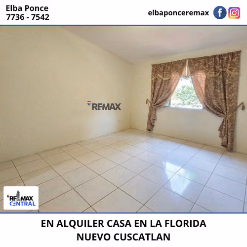 CASA EN ALQUILER EN RESIDENCIAL LA FLORIDA, NUEVO CUSCATLAN - Imagen 7