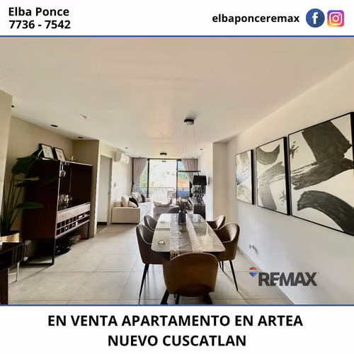 APARTAMENTO CON LINEA BLANCA EN VENTA EN ARTEA 1, NUEVO CUSCATLAN - Imagen 4