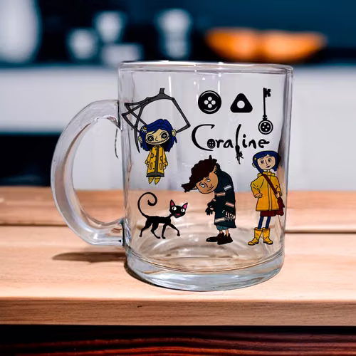 Taza de vidrio personalizada