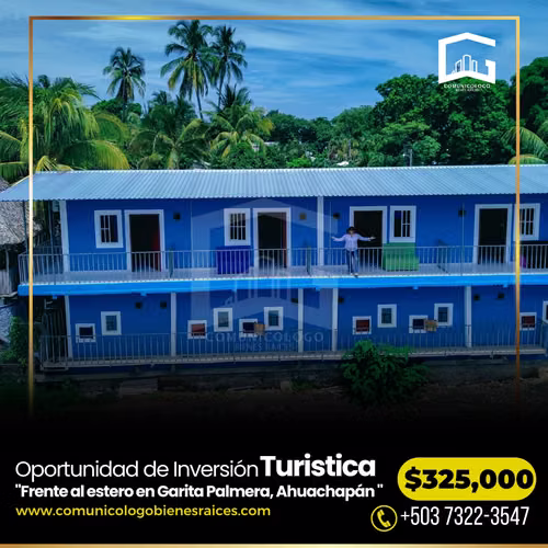 Hotel y Restaurante frente a Bocana Garita Palmera Ahuachapán
