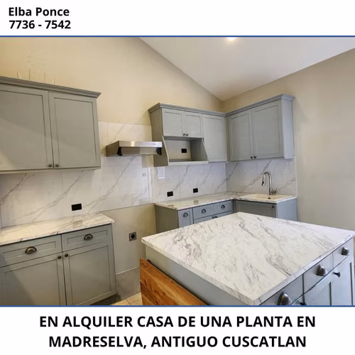 CASA DE UNA PLANTA EN ALQUILER EN MADRESELVA ANTIGUO CUSCATLAN