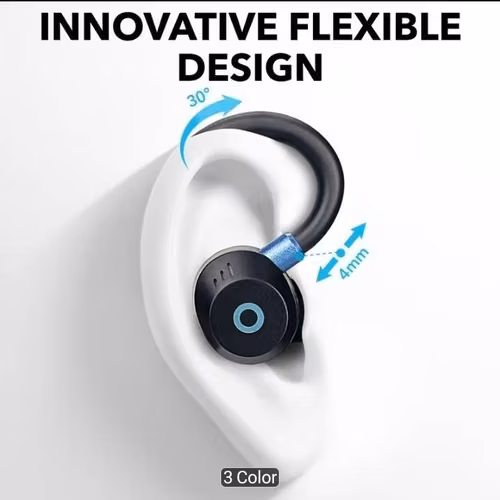 Para hacer deporte y no se te caen estos audífonos bluetooth con gancho en la oreja, ENVÍO GRATIS