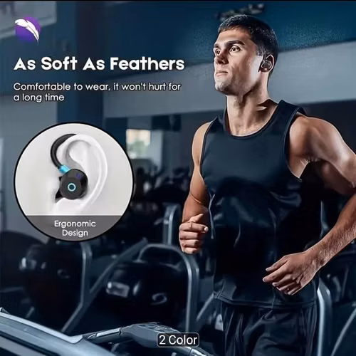 Para hacer deporte y no se te caen estos audífonos bluetooth con gancho en la oreja, ENVÍO GRATIS
