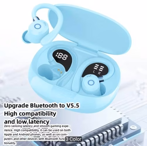 Para hacer deporte y no se te caen estos audífonos bluetooth con gancho en la oreja, ENVÍO GRATIS