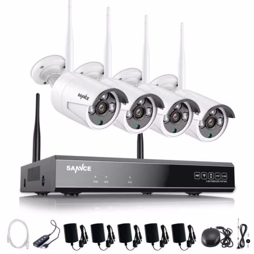 Kit 4 cámaras WIFI Full Color  2K - Imagen 1