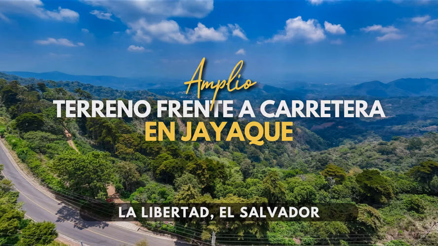 Terreno de 1657 m2 en Jayaque frente a carretera