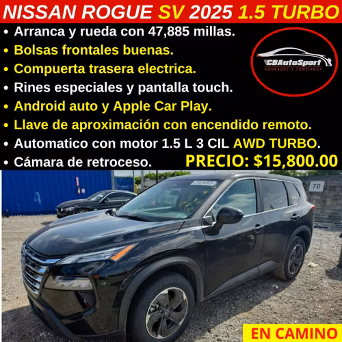 NISSAN ROGUE SV 2025 1.5 TURBO