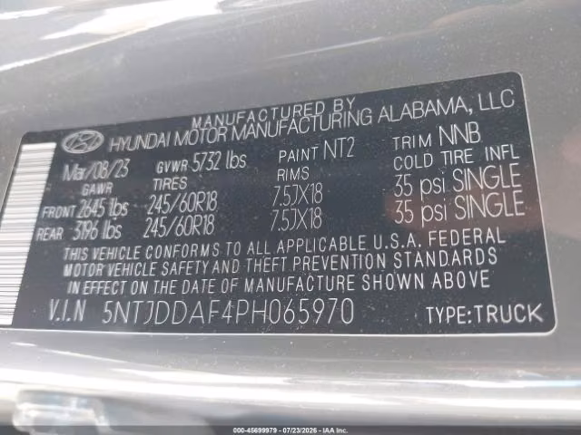 HYUNDAI SANTA CRUZ SEL PREMIUM 2023 AWD