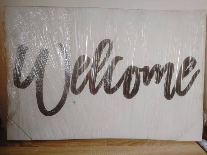 Cuadro decorativo “Welcome” - Imagen 2
