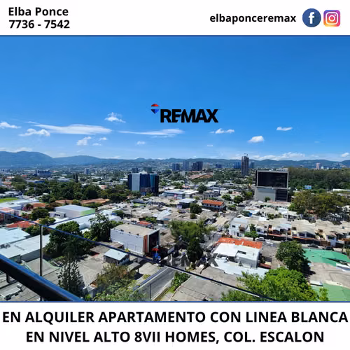 ALQUILER DE APARTAMENTO CON LINEA BLANCA EN 8VII HOMES