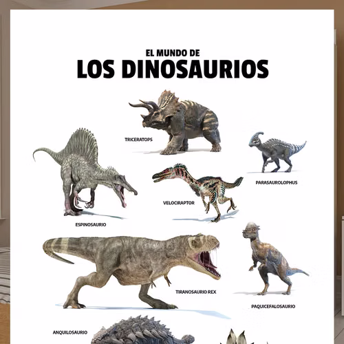 Posters El Mundo de los Dinosaurios