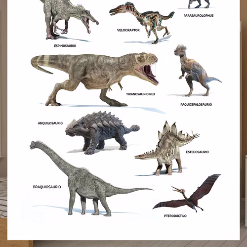 Posters El Mundo de los Dinosaurios
