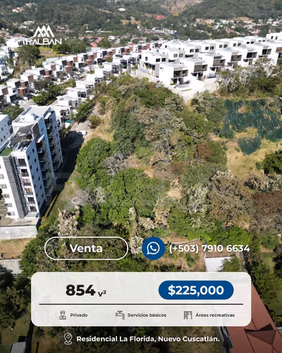 Venta de Terreno dentro de Residencial Privada en Nuevo Cuscatlán. L.L - Imagen 2