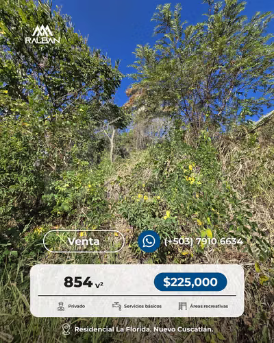 Venta de Terreno dentro de Residencial Privada en Nuevo Cuscatlán. L.L - Imagen 5