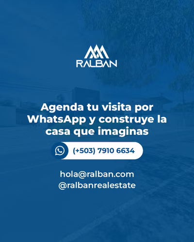 Venta de Terreno dentro de Residencial Privada en Nuevo Cuscatlán. L.L - Imagen 10
