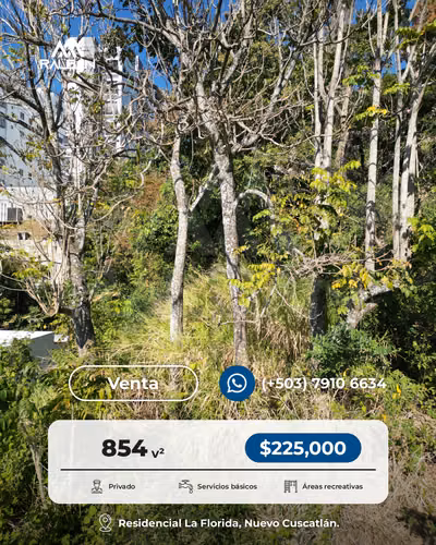 Venta de Terreno dentro de Residencial Privada en Nuevo Cuscatlán. L.L - Imagen 4