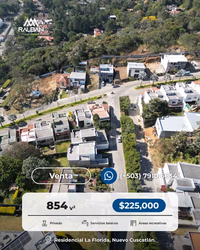 Venta de Terreno dentro de Residencial Privada en Nuevo Cuscatlán. L.L - Imagen 7