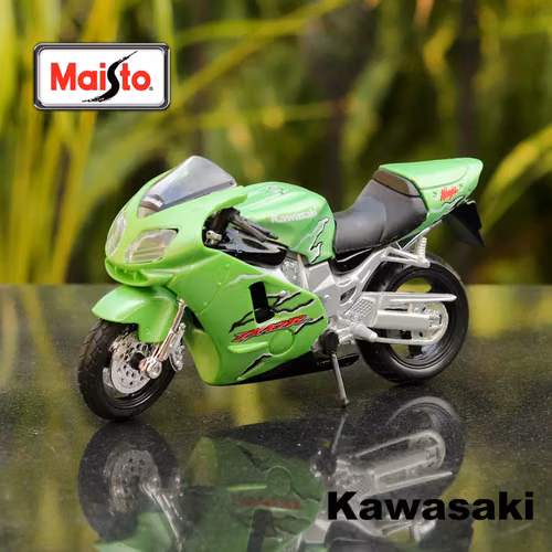 METAL Original Motocicleta Kawasaki Ninja ZX-12R (Scale 1:18). - Imagen 2