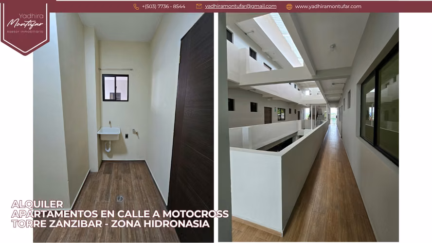 Alquiler de apartamento en Torre Zanzibar Calle a Motocross, Zona Hidronasia
