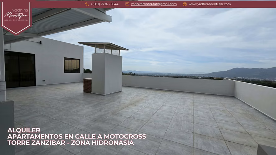 Alquiler de apartamento en Torre Zanzibar Calle a Motocross, Zona Hidronasia