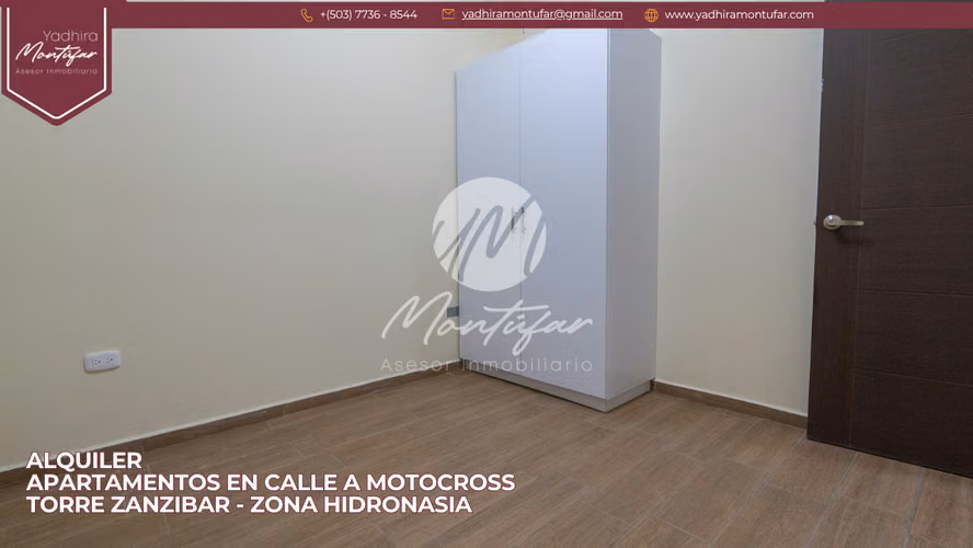 Alquiler de apartamento en Torre Zanzibar Calle a Motocross, Zona Hidronasia