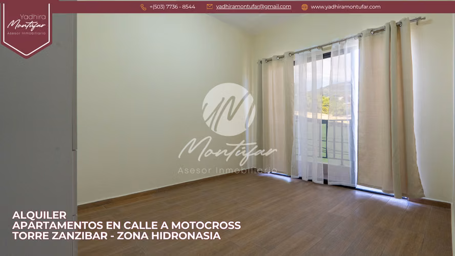 Alquiler de apartamento en Torre Zanzibar Calle a Motocross, Zona Hidronasia