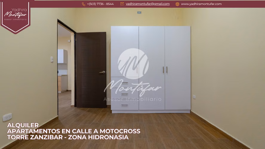 Alquiler de apartamento en Torre Zanzibar Calle a Motocross, Zona Hidronasia