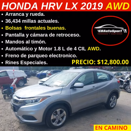 HONDA HRV LX 2019 AWD