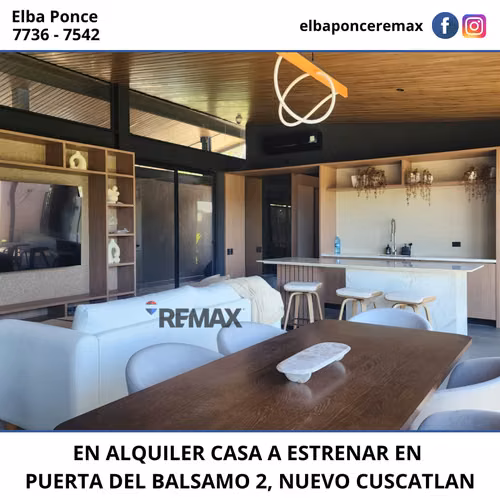 CASA EN ALQUILER, A ESTRENAR, EN PUERTA DEL BALSAMO 2, NUEVO CUSCATLAN - Imagen 7