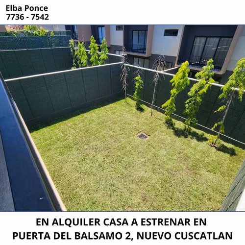 CASA EN ALQUILER, A ESTRENAR, EN PUERTA DEL BALSAMO 2, NUEVO CUSCATLAN