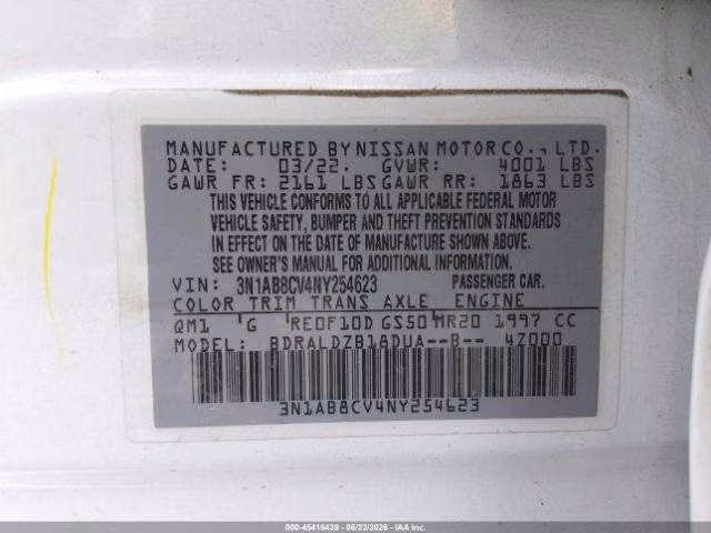 NISSAN SENTRA SV 2022 - Imagen 9