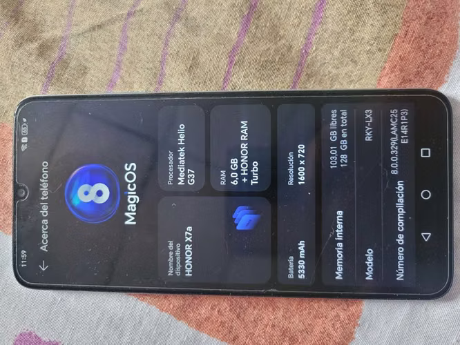 Telefono Honor X7a