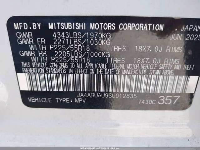 MITSUBISHI OUTLANDER SPORT ES 2025 AWD - Imagen 9