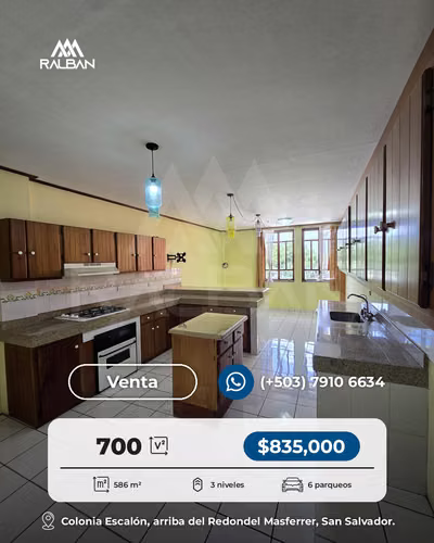Casa amplia de 5 habitaciones con baño propio, Venta en Col. Escalón. - Imagen 8